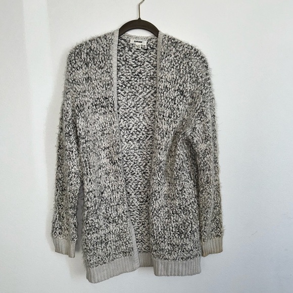 Garage Grey Knit Soft Oversized Sweater Cardigan Womens size xs EUC​ - Picture 1 of 5